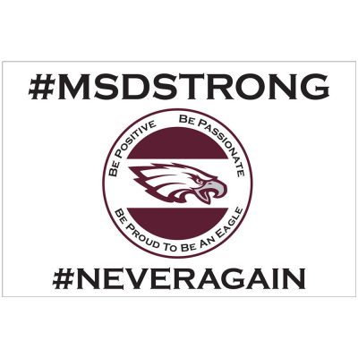 #msdstrong #neveragain charity yard sign